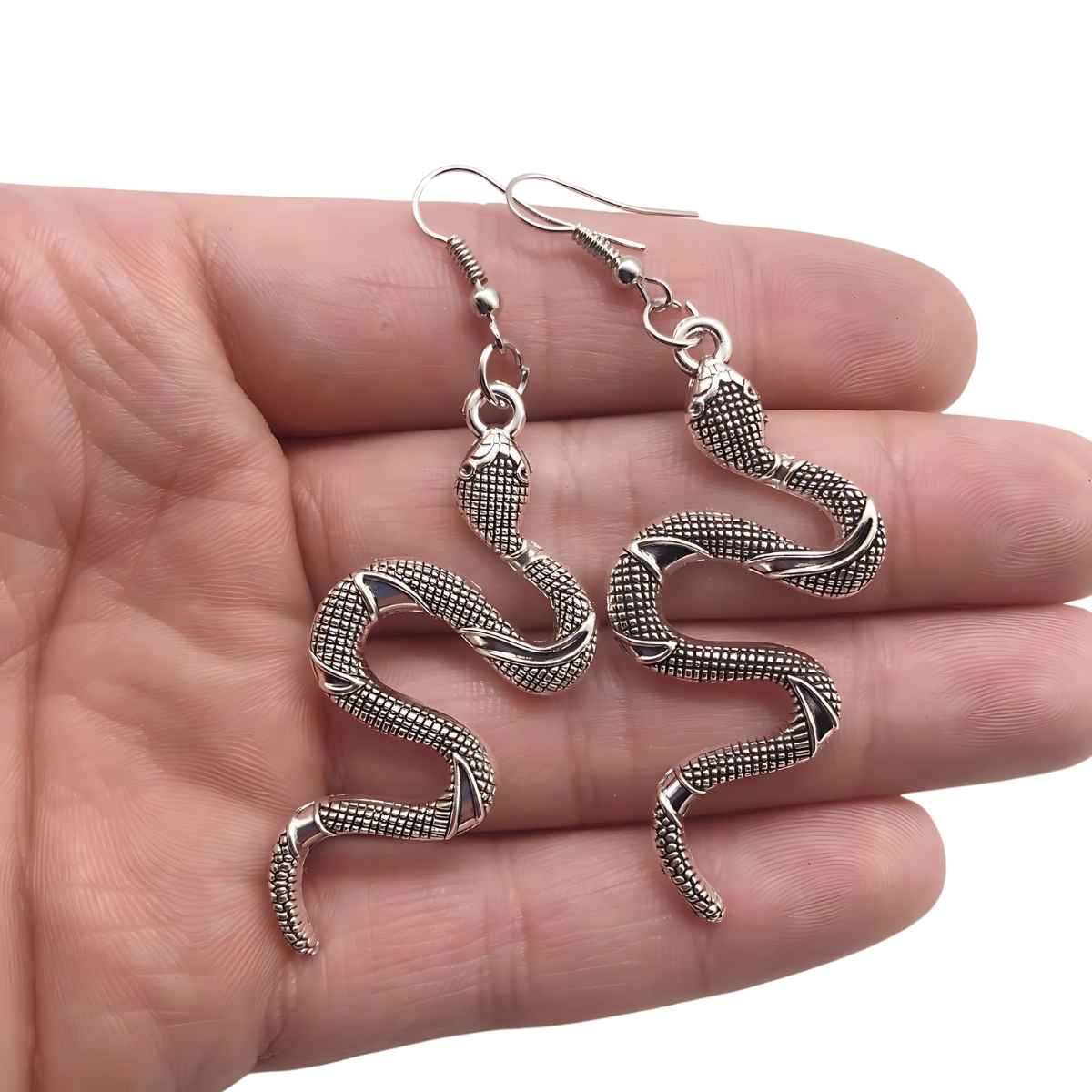 Snake Dangle Earrings - Image 3