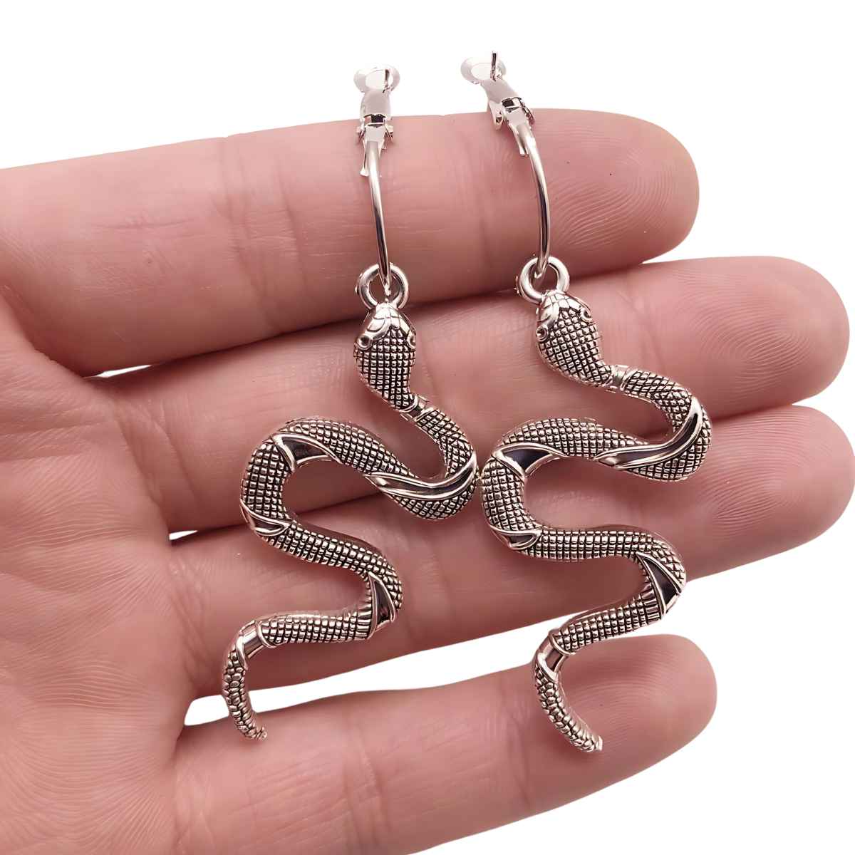Snake Dangle Earrings - Image 4