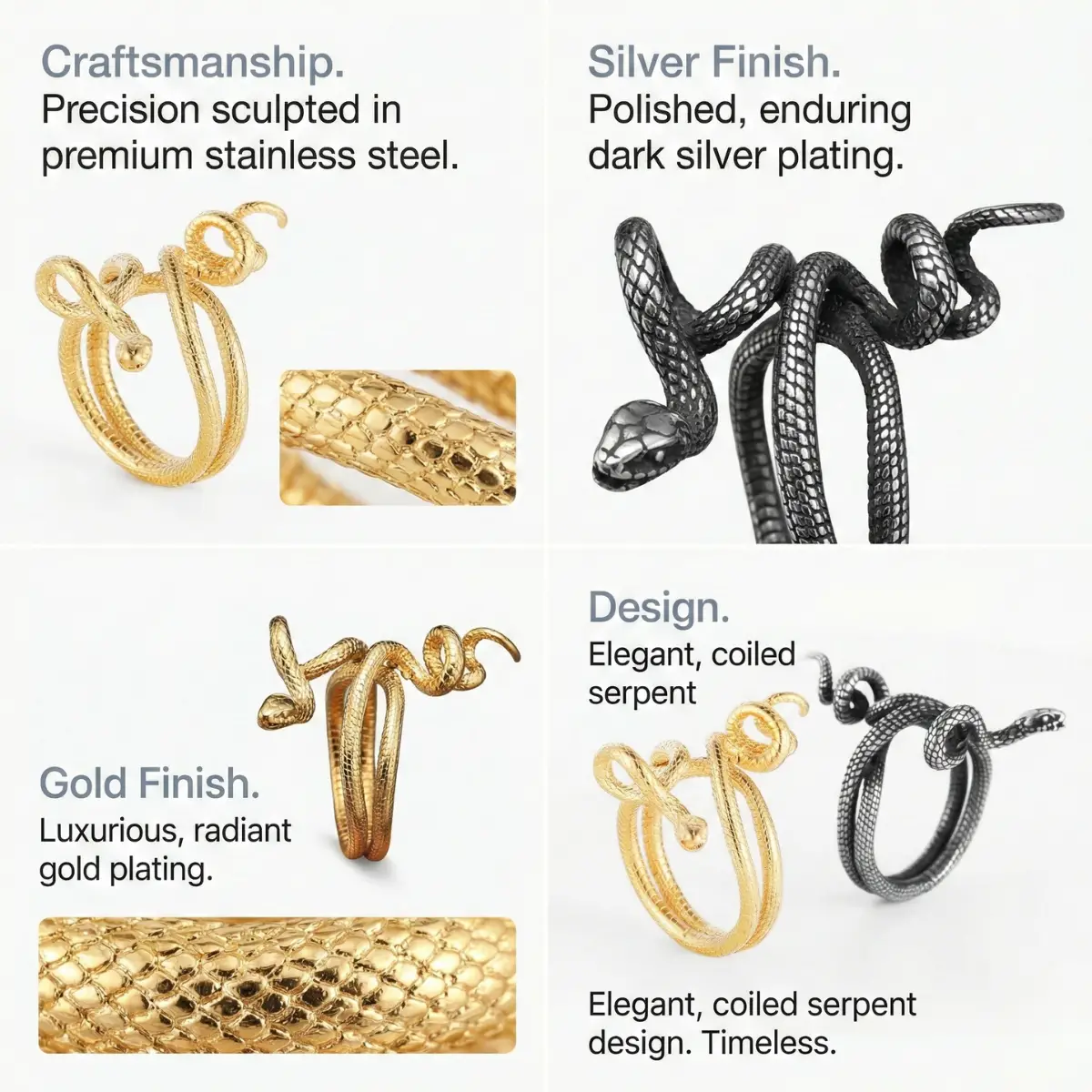 Spiral Snake Ring - Image 5