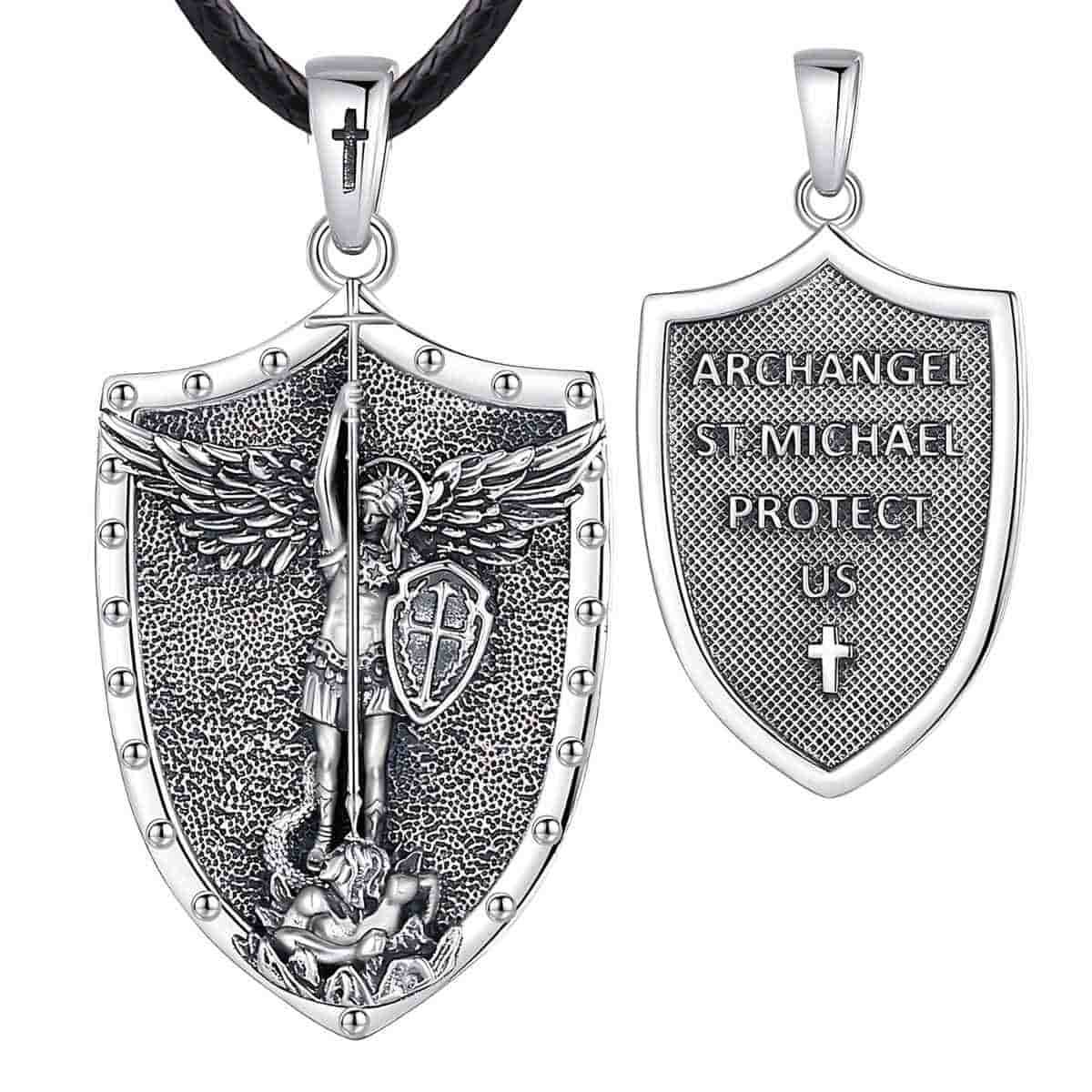 St. Michael Shield Necklace - Image 2