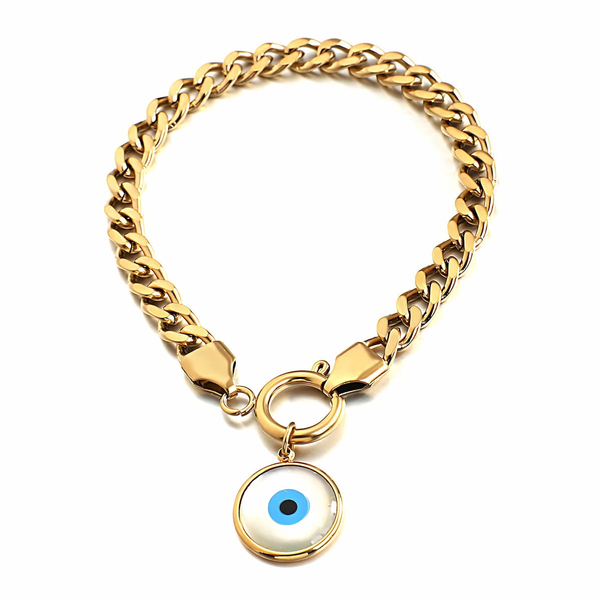 Stainless Steel Evil Eye Bracelet
