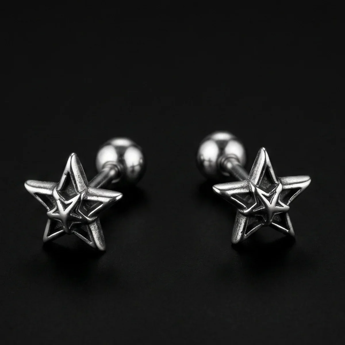 Star Cartilage Stud Earrings