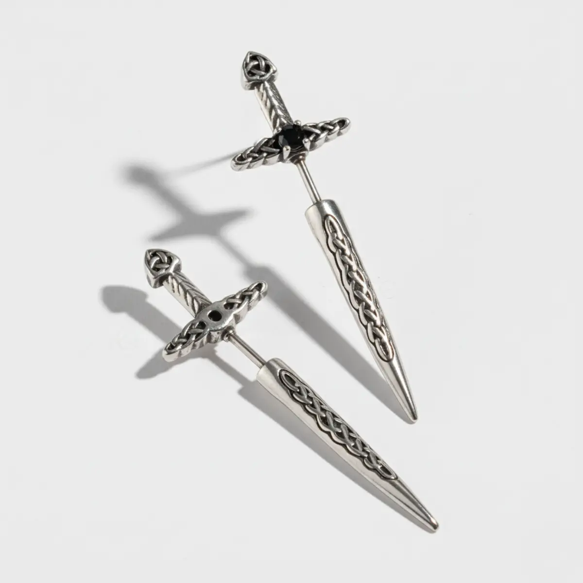 Sword Earrings Through Ear - Image 5