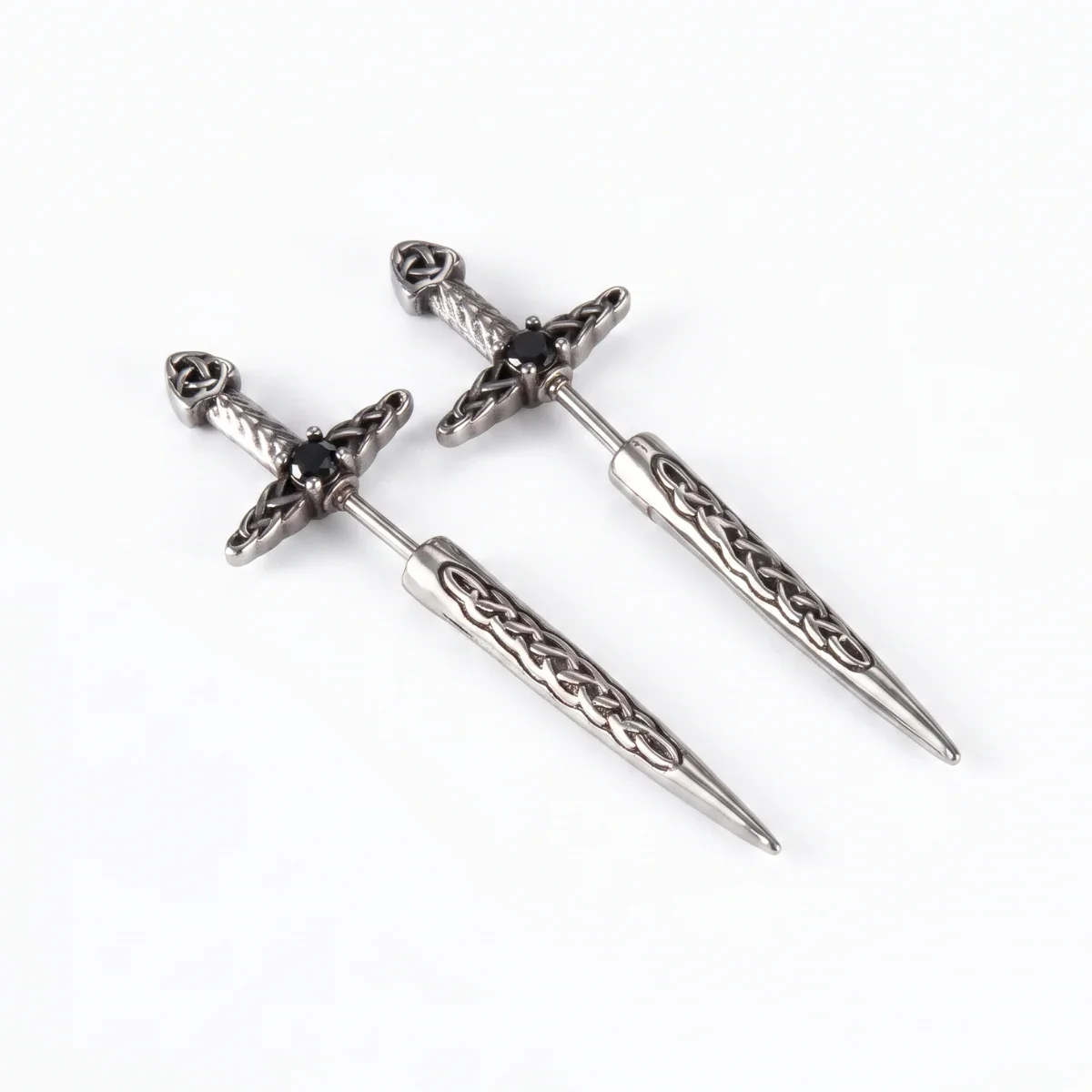 Sword Earrings Through Ear - Image 8
