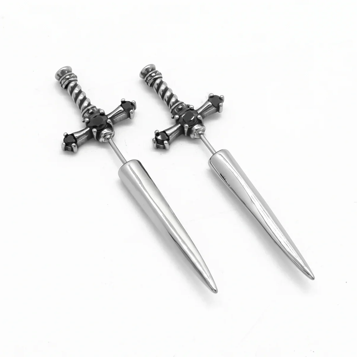 Sword Earrings Through Ear - Image 9