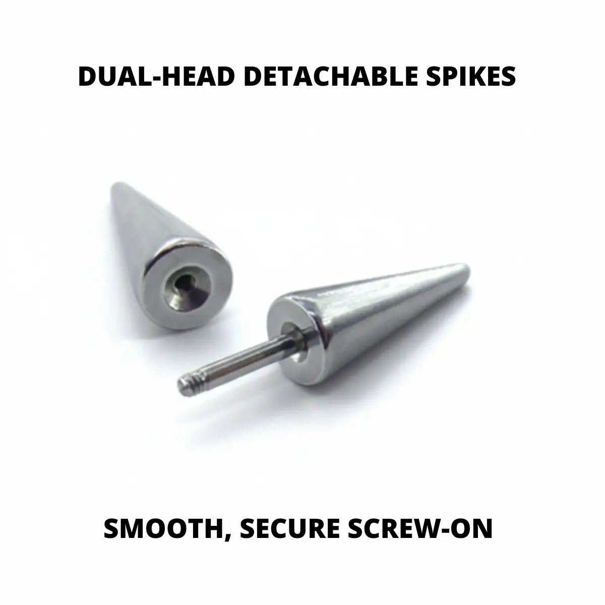 Two Sided Spike Stud Earrings - Image 8
