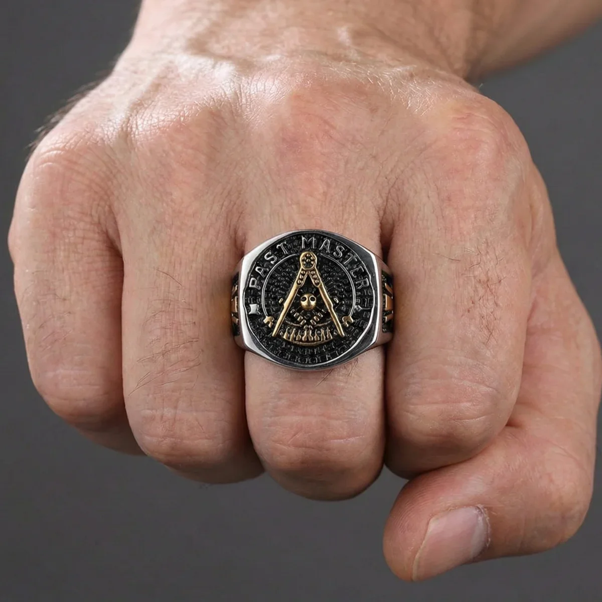 Two Tone Past Master Ring - Image 2