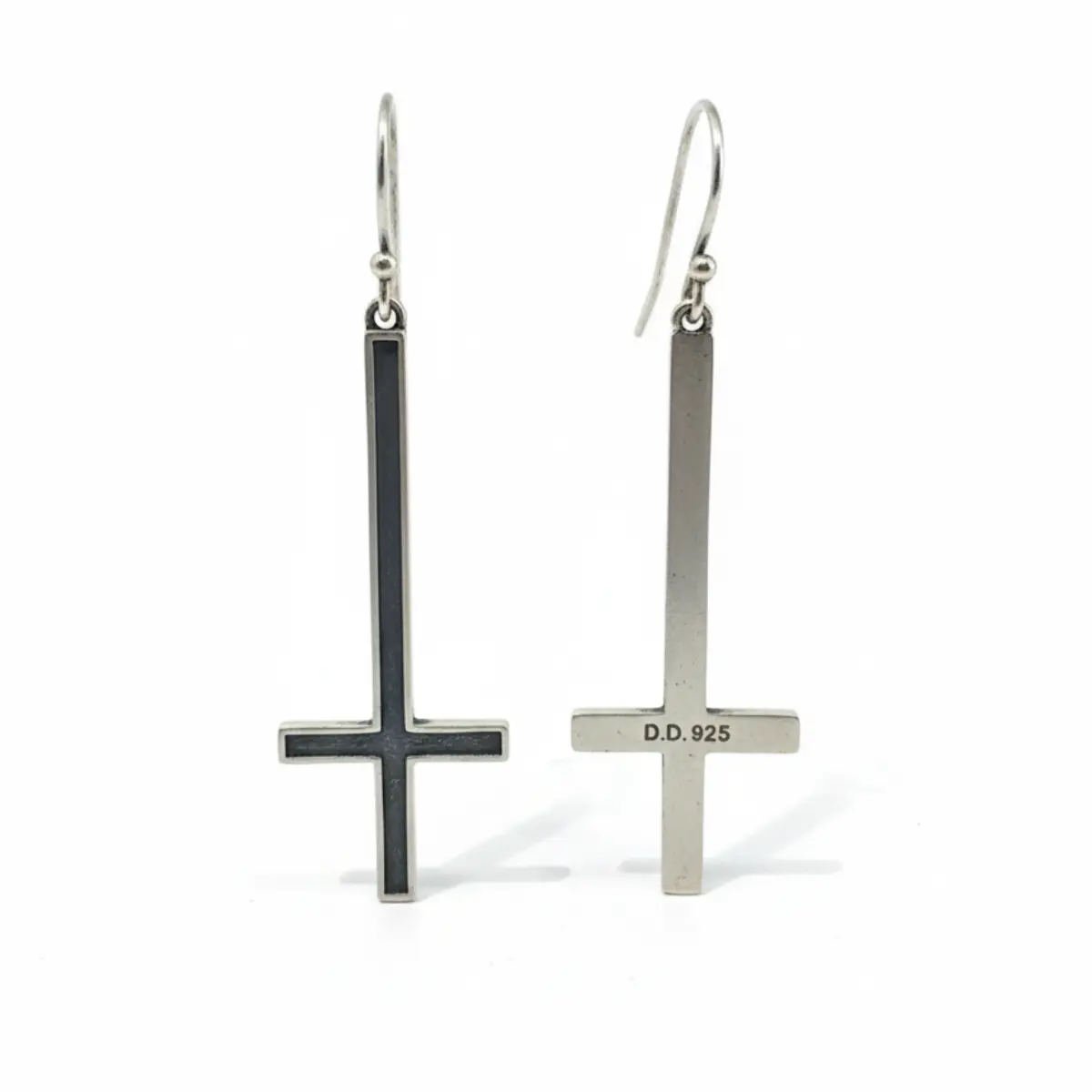 Upside Down Cross Earrings - Image 4