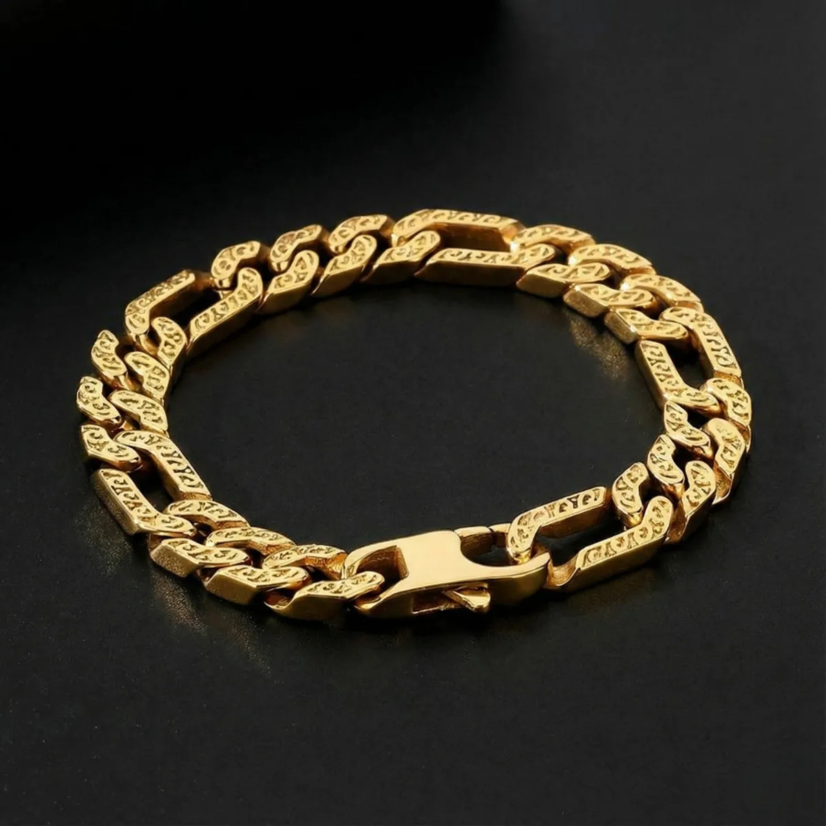 Viking Carved Figaro Bracelet - Image 3