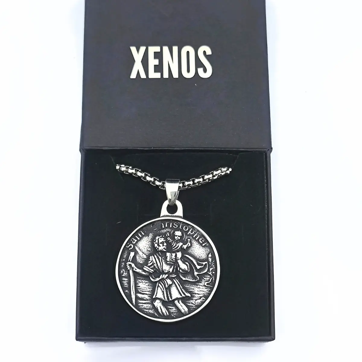 Vintage St. Christopher Medallion Necklace - Image 7