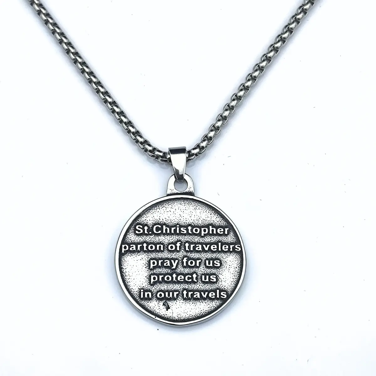 Vintage St. Christopher Medallion Necklace - Image 9